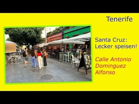 Video: Die Fressgasse in der Altstadt von Santa Cruz